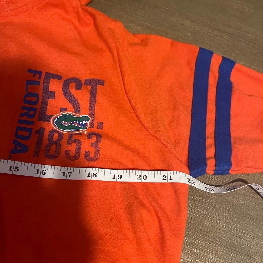 Orange Hoodie with Blue Accents - Picture 3 of 7